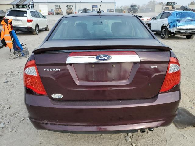 3FAHP0JA7BR170242 - 2011 FORD FUSION SEL MAROON photo 6