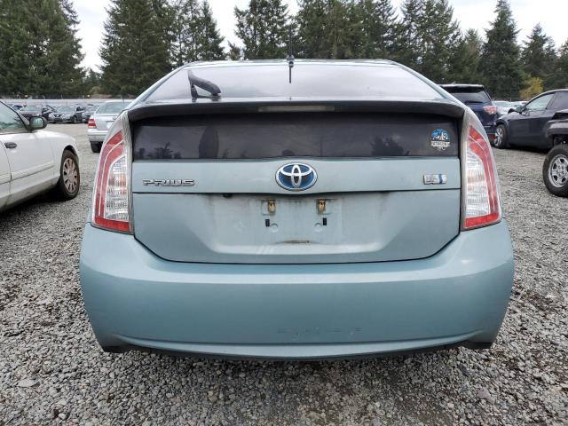 JTDKN3DU1F2001406 - 2015 TOYOTA PRIUS BLUE photo 6