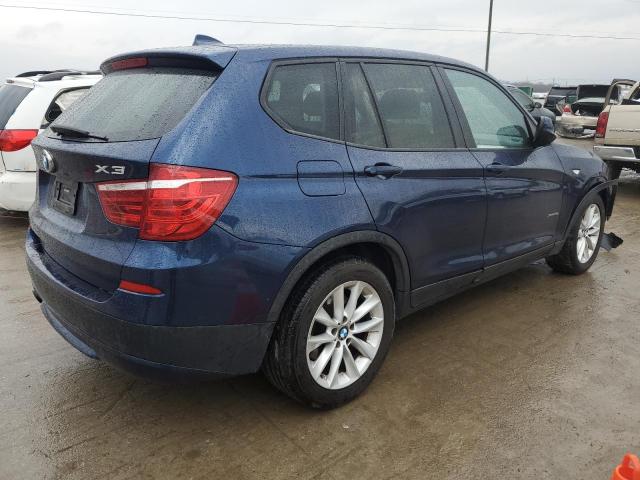 5UXWX9C53D0A24642 - 2013 BMW X3 XDRIVE28I BLUE photo 3