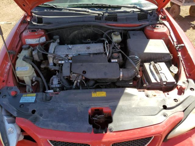 1G2NF52T91M598435 - 2001 PONTIAC GRAND AM SE1 RED photo 11