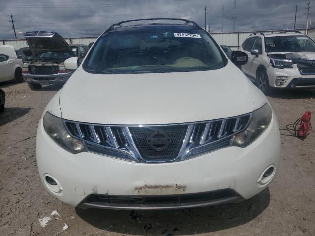 JN8AZ18U59W106904 - 2009 NISSAN MURANO S WHITE photo 5