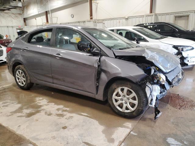 KMHCT4AEXEU724232 - 2014 HYUNDAI ACCENT GLS GRAY photo 4