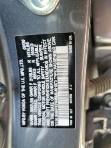 SHHFK7H45MU401070 - 2021 HONDA CIVIC SPORT 灰色 照片 12