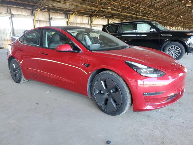 5YJ3E1EA2PF453697 - 2023 TESLA MODEL 3 BURGUNDY photo 4