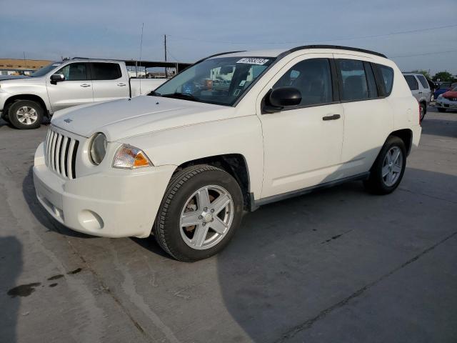 1J8FT47057D244835 - 2007 JEEP COMPASS WHITE photo 1