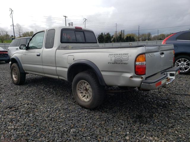 5TEVL52N22Z142176 - 2002 TOYOTA TACOMA XTRACAB SILVER photo 2