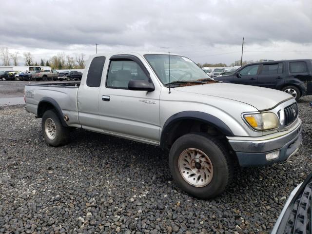 5TEVL52N22Z142176 - 2002 TOYOTA TACOMA XTRACAB SILVER photo 4