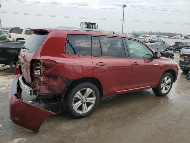 JTEES43AX82046359 - 2008 TOYOTA HIGHLANDER SPORT RED photo 3