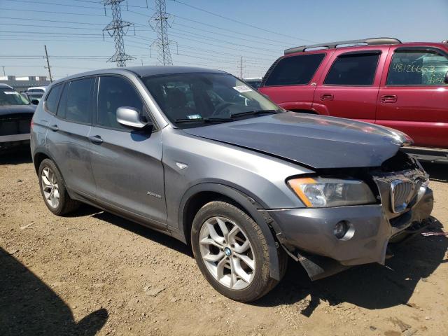 5UXWX7C55E0E77022 - 2014 BMW X3 XDRIVE35I GRAY photo 4