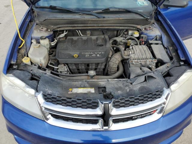 1C3CDZAB4CN286517 - 2012 DODGE AVENGER SE BLUE photo 11