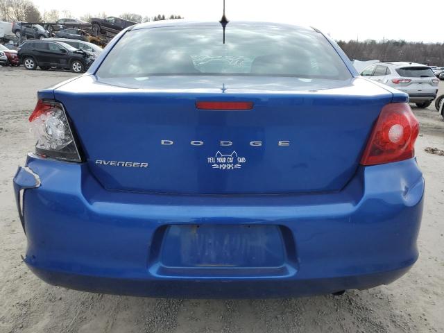 1C3CDZAB4CN286517 - 2012 DODGE AVENGER SE BLUE photo 6