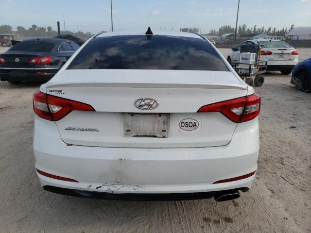 5NPE24AF3GH333798 - 2016 HYUNDAI SONATA SE WHITE photo 6