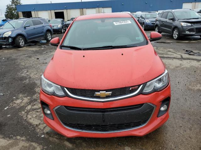 1G1JD5SH5H4152278 - 2017 CHEVROLET SONIC LT RED photo 5