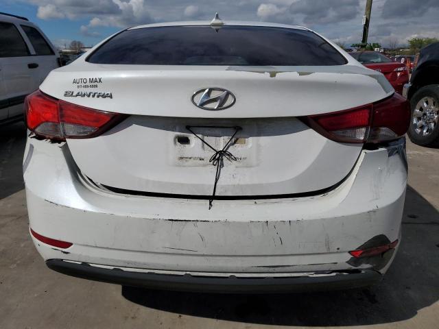 5NPDH4AE3GH664334 - 2016 HYUNDAI ELANTRA SE WHITE photo 6