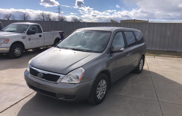 KNDMG4C73C6443886 - 2012 KIA SEDONA LX GRAY photo 2