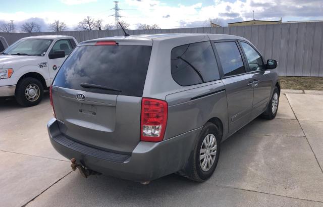 KNDMG4C73C6443886 - 2012 KIA SEDONA LX GRAY photo 4