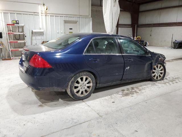 1HGCM66437A033689 - 2007 HONDA ACCORD SE BLUE photo 3