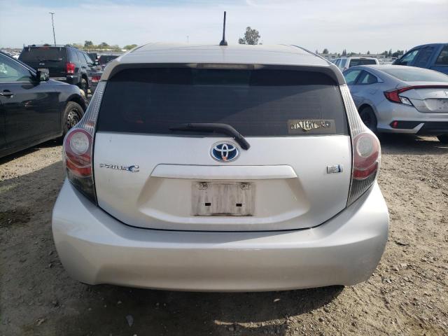 JTDKDTB37D1037472 - 2013 TOYOTA PRIUS C SILVER photo 6