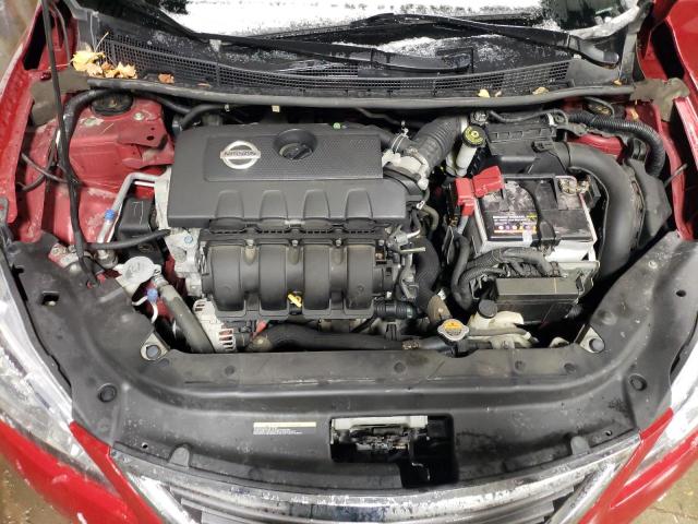 3N1AB7AP2EY270530 - 2014 NISSAN SENTRA S RED photo 11