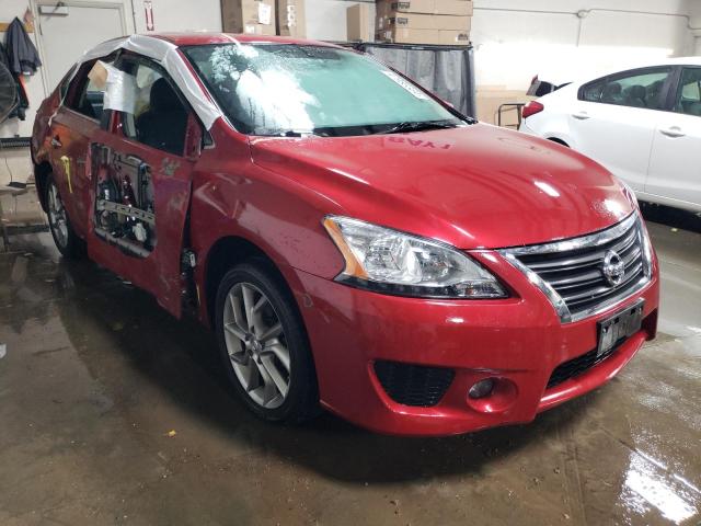 3N1AB7AP2EY270530 - 2014 NISSAN SENTRA S RED photo 4