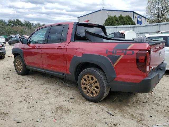 5FPYK3F17NB000317 - 2022 HONDA RIDGELINE SPORT RED photo 2