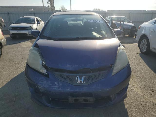 JHMGE88439S021351 - 2009 HONDA FIT SPORT BLUE photo 5