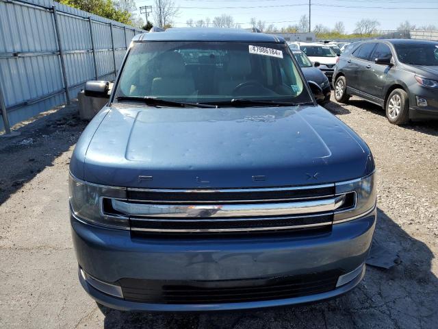 2FMGK5C80KBA27087 - 2019 FORD FLEX SEL BLUE photo 5