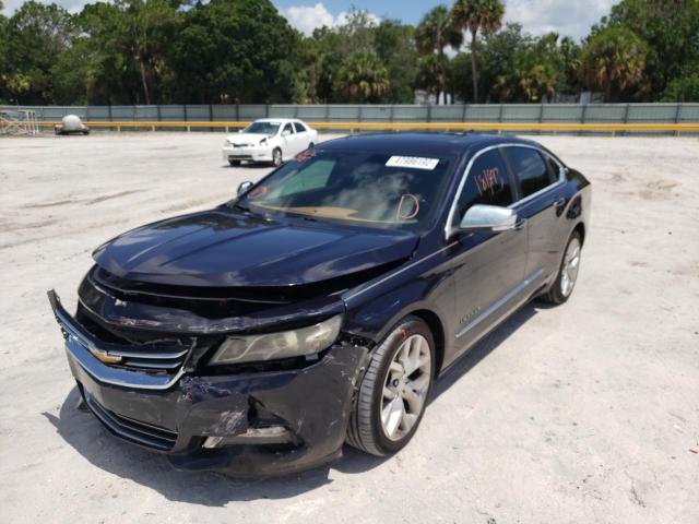 2G1155S33E9105843 - 2014 CHEVROLET IMPALA LTZ BLUE photo 2