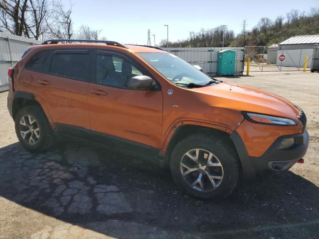 1C4PJMBSXFW604744 - 2015 JEEP CHEROKEE TRAILHAWK ნარინჯისფერი ფოტო 4