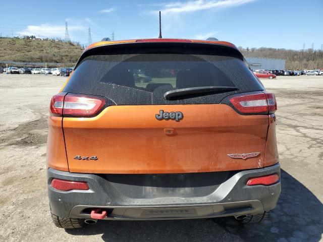 1C4PJMBSXFW604744 - 2015 JEEP CHEROKEE TRAILHAWK ნარინჯისფერი ფოტო 6
