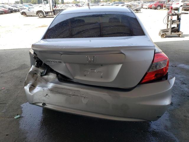 2HGFB2F54CH569051 - 2012 HONDA CIVIC LX SILVER photo 6