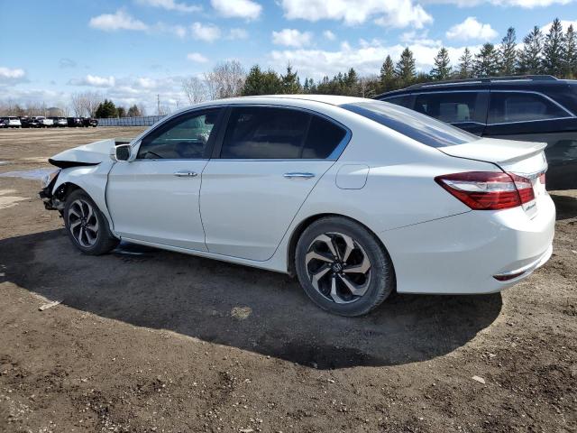 1HGCR2F74HA802643 - 2017 HONDA ACCORD EX WHITE photo 2