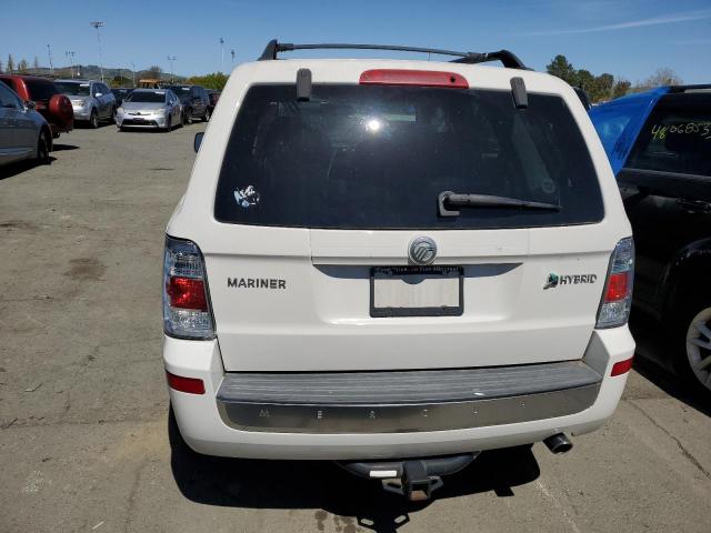 4M2CU29329KJ17990 - 2009 MERCURY MARINER HYBRID WHITE photo 6