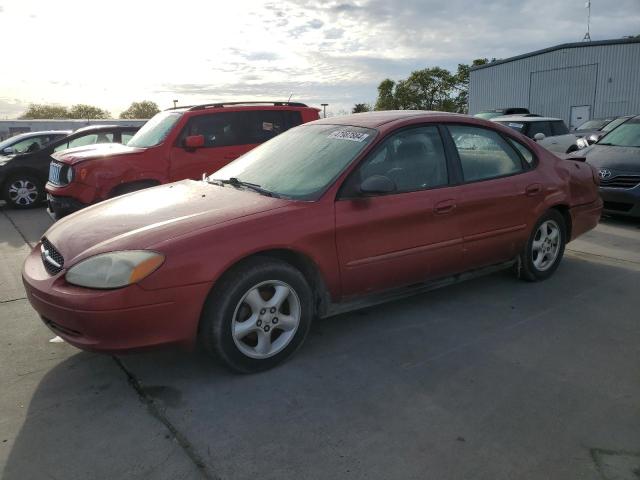 1FAFP52U1YG261665 - 2000 FORD TAURUS LX RED photo 1