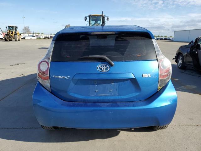 JTDKDTB37D1556070 - 2013 TOYOTA PRIUS C BLUE photo 6