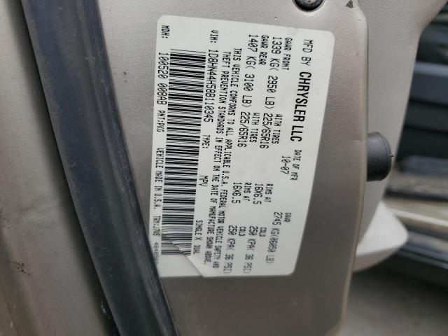 1D8HN44H58B110345 - 2008 DODGE GRAND CARA SE TAN photo 14