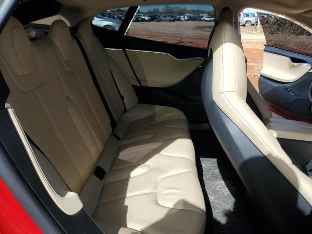 5YJSA1H18EFP32975 - 2014 TESLA MODEL S RED photo 10