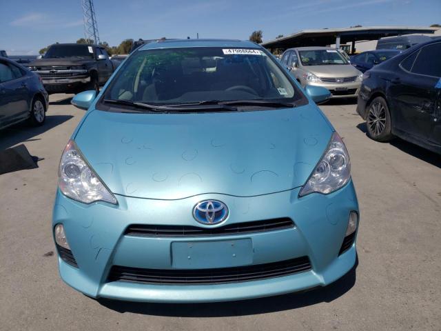 JTDKDTB32E1082207 - 2014 TOYOTA PRIUS C BLUE photo 5