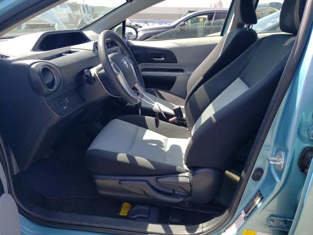 JTDKDTB32E1082207 - 2014 TOYOTA PRIUS C BLUE photo 7