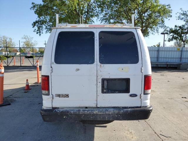 1FTSS34L35HB25186 - 2005 FORD ECONOLINE E350 SUPER DUTY VAN WHITE photo 6