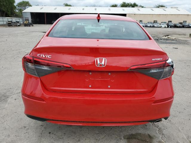 2HGFE2F5XPH524838 - 2023 HONDA CIVIC SPORT RED photo 6