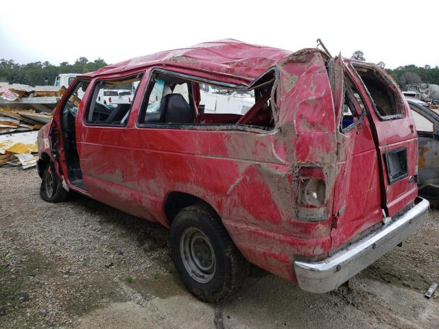 1FTNE14W78DA61233 - 2008 FORD ECONOLINE E150 VAN RED photo 2