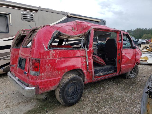 1FTNE14W78DA61233 - 2008 FORD ECONOLINE E150 VAN RED photo 3