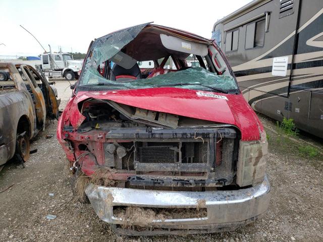 1FTNE14W78DA61233 - 2008 FORD ECONOLINE E150 VAN RED photo 5