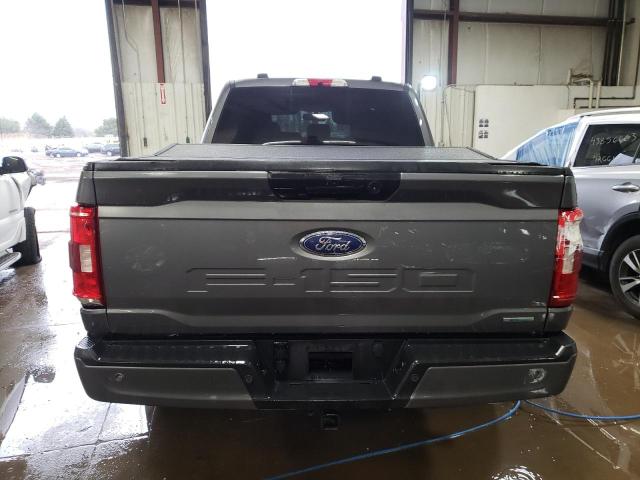 1FTEX1EP8MFC92819 - 2021 FORD F150 SUPER CAB GRAY photo 6