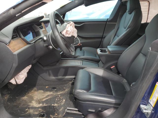 5YJSA1E25LF382456 - 2020 TESLA MODEL S BLUE photo 7