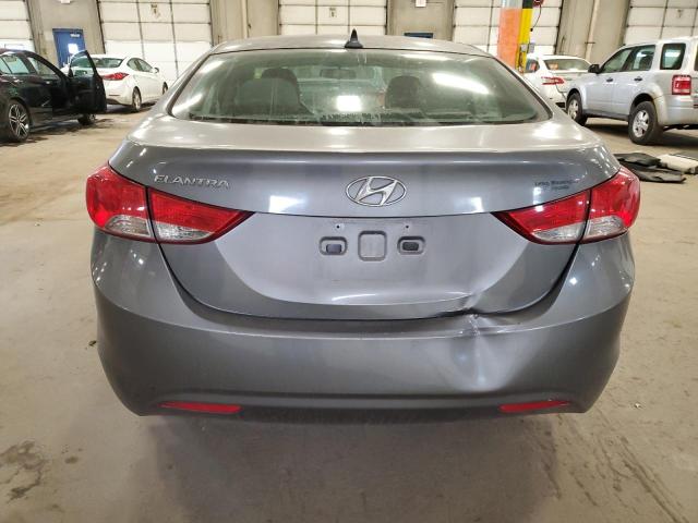 5NPDH4AEXDH420577 - 2013 HYUNDAI ELANTRA GLS GRAY photo 6