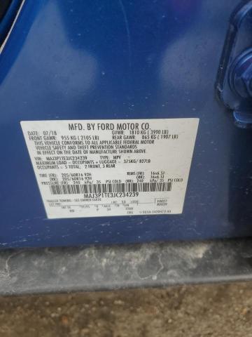 MAJ3P1TE3JC234239 - 2018 FORD ECOSPORT SE ლურჯი ფოტო 13