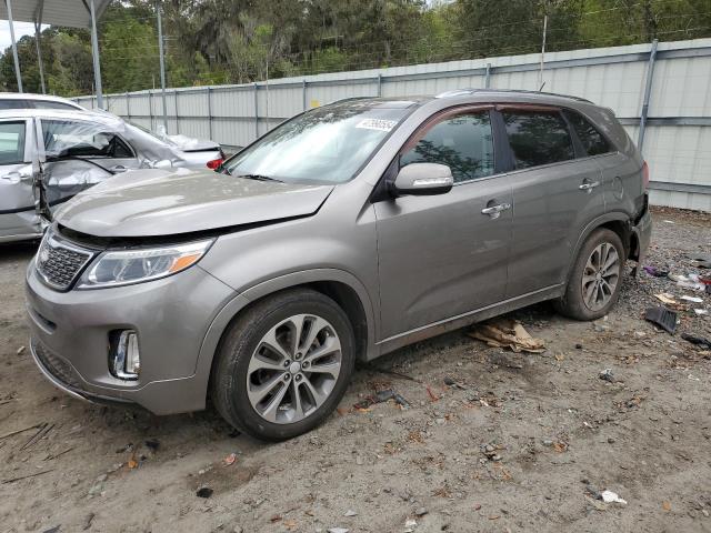 5XYKW4A71FG568836 - 2015 KIA SORENTO SX GRAY photo 1