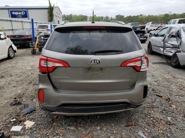 5XYKW4A71FG568836 - 2015 KIA SORENTO SX GRAY photo 6